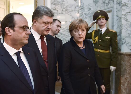 Russian, German, French and Ukrainian leaders meet for talks