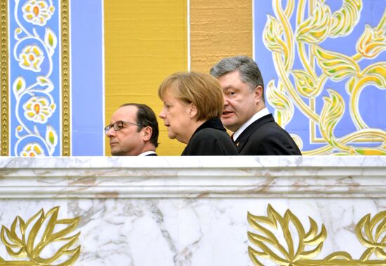 Russian, German, French and Ukrainian leaders meet for talks