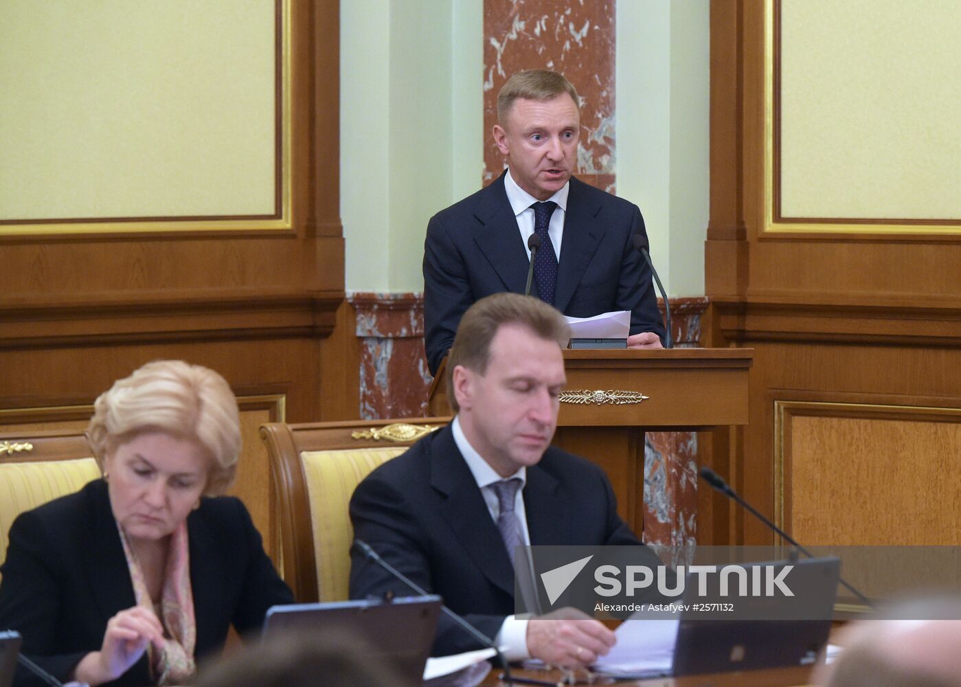 Russian Prime Minister Dmitry Medvedev chairs Government meeting