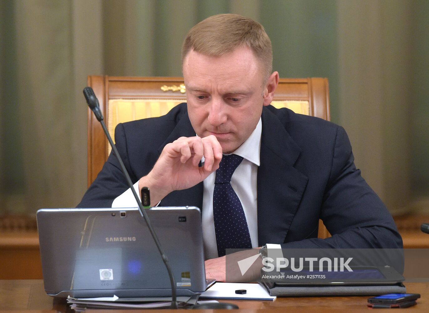 Russian Prime Minister Dmitry Medvedev chairs Government meeting