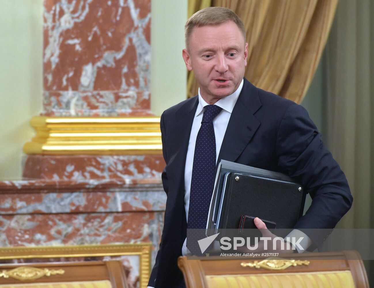 Russian Prime Minister Dmitry Medvedev chairs Government meeting