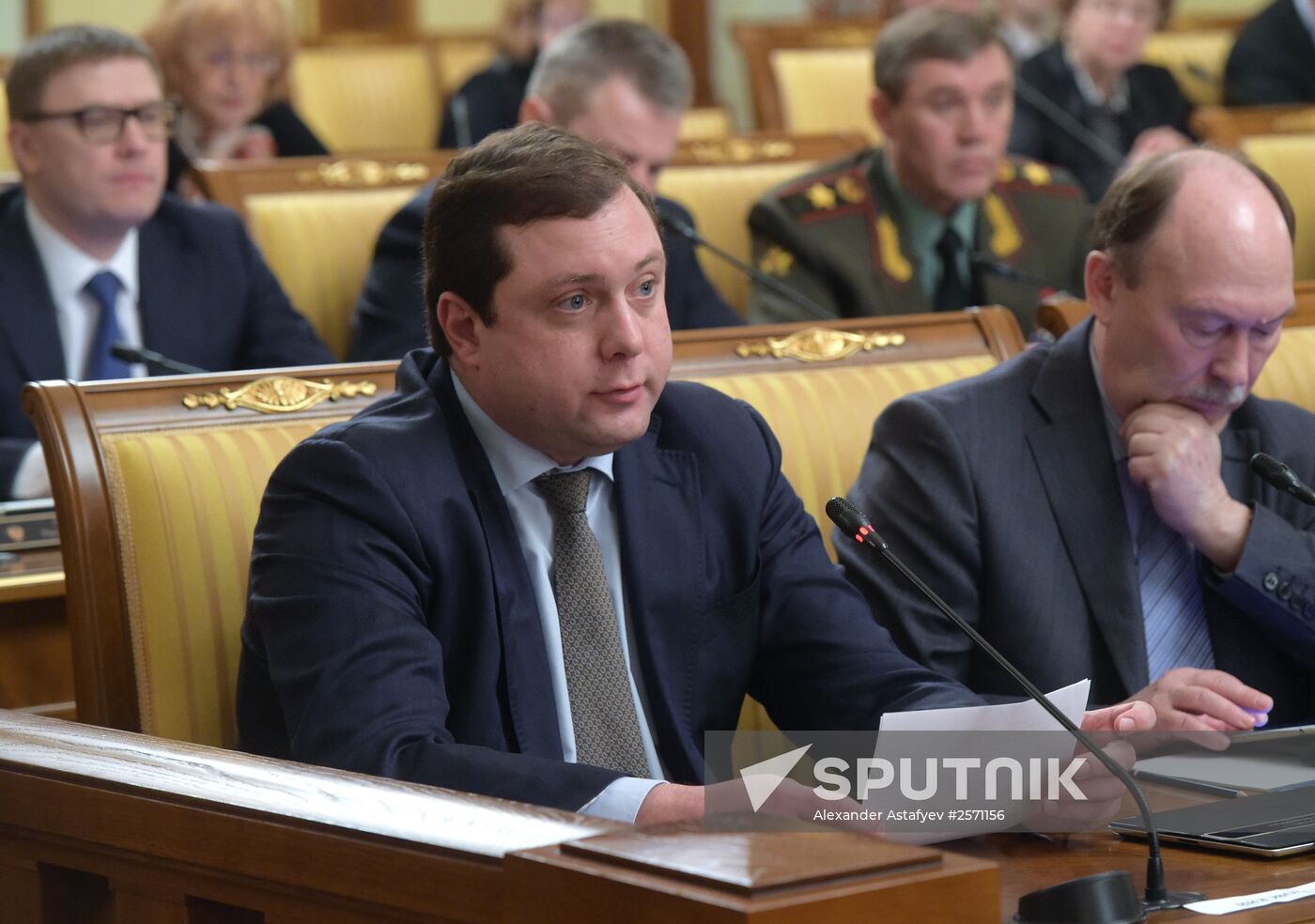 Russian Prime Minister Dmitry Medvedev chairs Government meeting