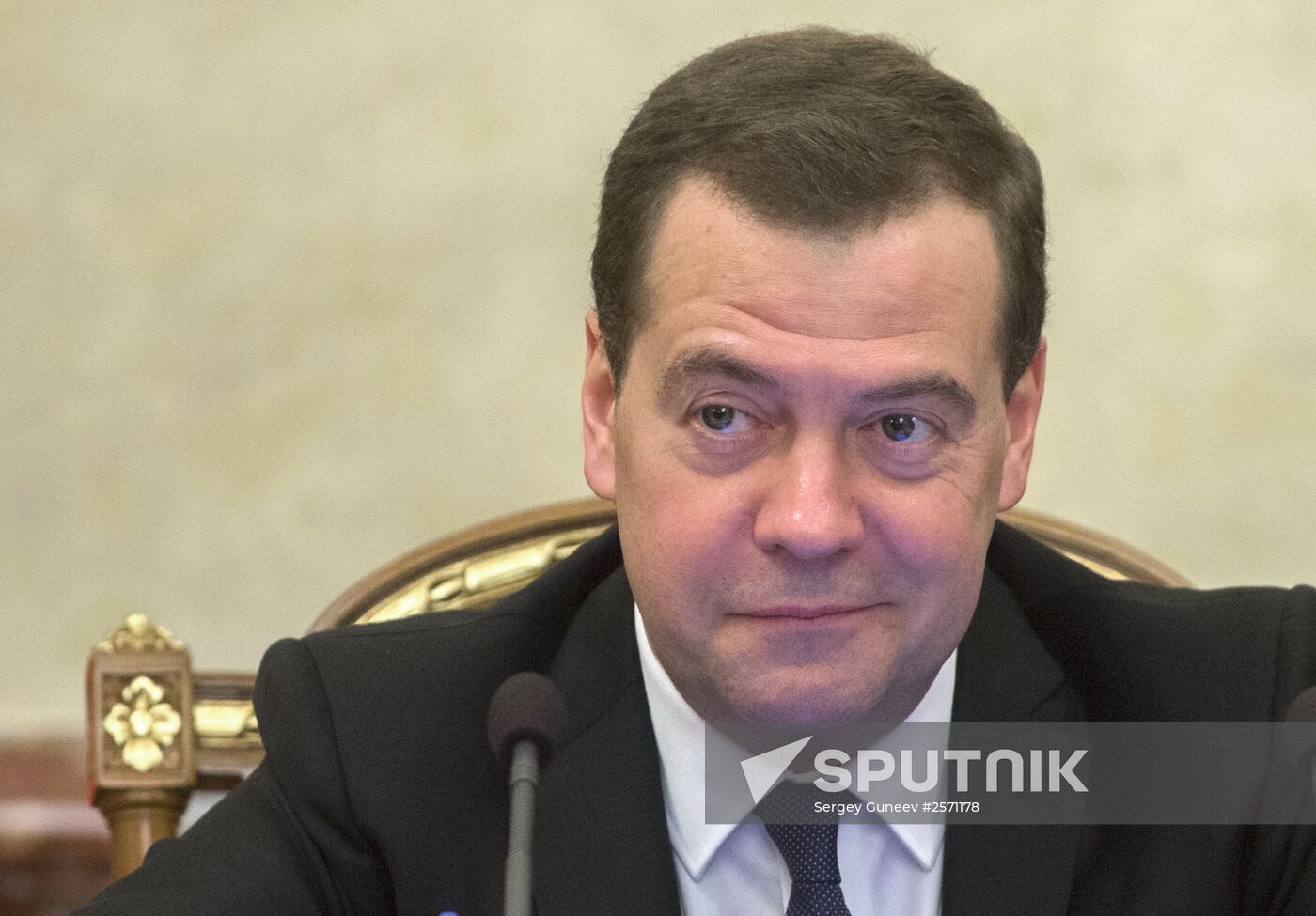 Russian Prime Minister Dmitry Medvedev chairs Government meeting