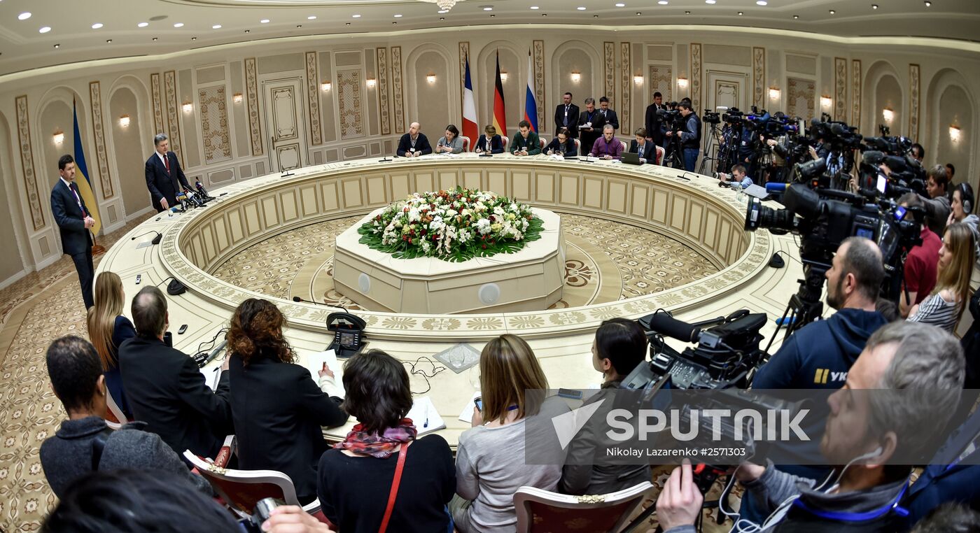 Russian, German, French and Ukrainian leaders meet for talks