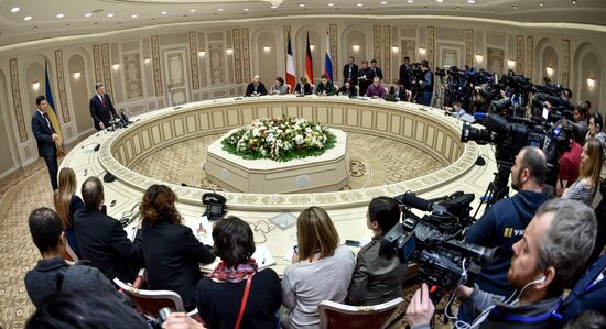 Russian, German, French and Ukrainian leaders meet for talks