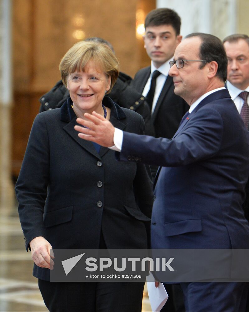 Russian, German, French and Ukrainian leaders meet for talks