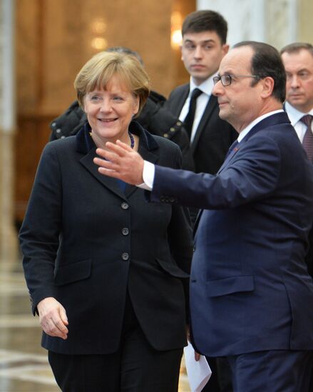 Russian, German, French and Ukrainian leaders meet for talks