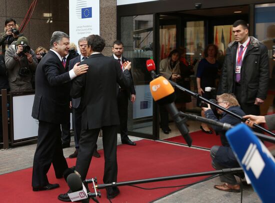 Petro Poroshenko visits Brussels