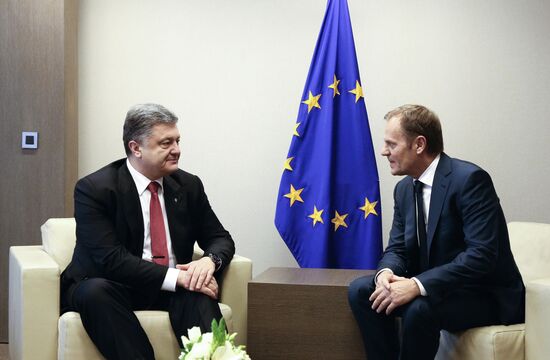 Petro Poroshenko visits Brussels