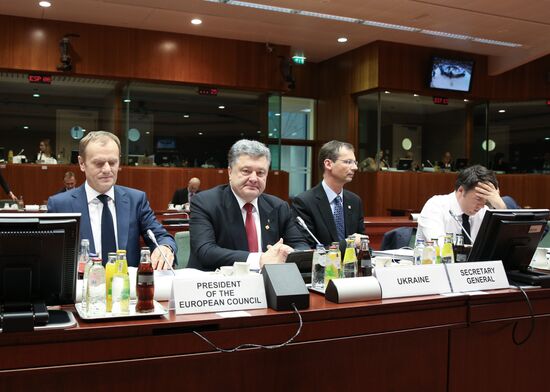Petro Poroshenko visits Brussels