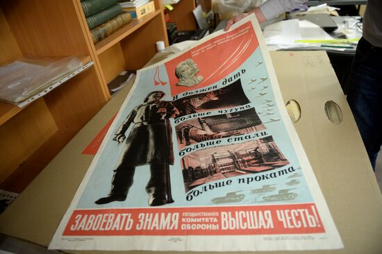 An auction of rare posters and film billboards