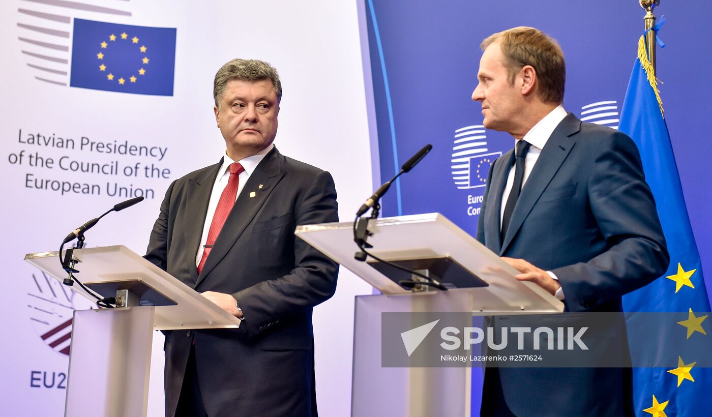 Petro Poroshenko visits Brussels