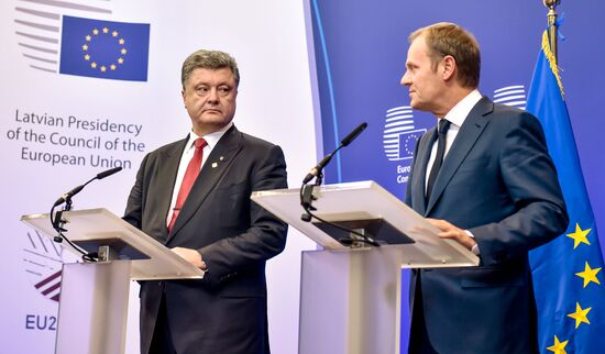 Petro Poroshenko visits Brussels