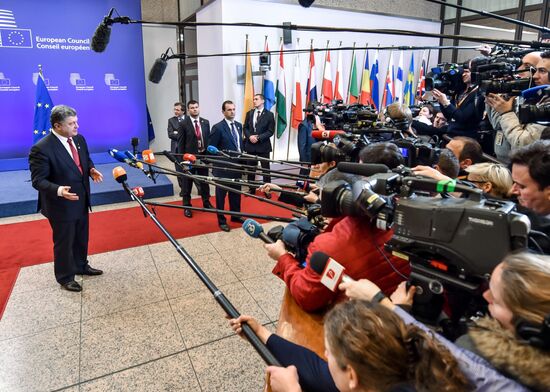 Petro Poroshenko visits Brussels