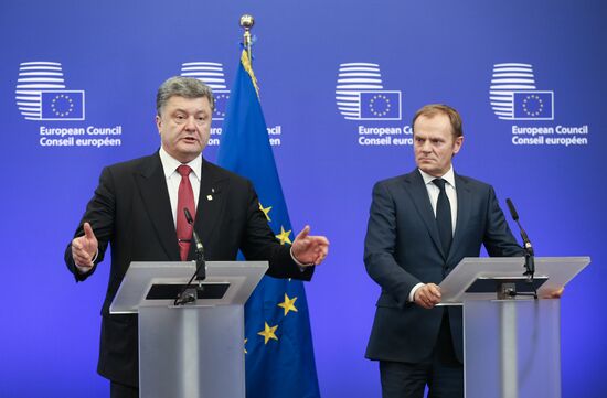 Petro Poroshenko visits Brussels