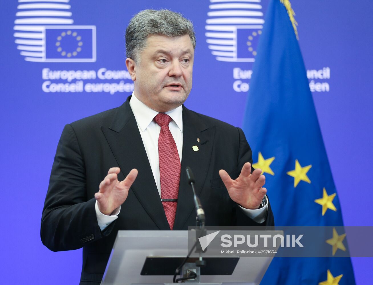 Petro Poroshenko visits Brussels