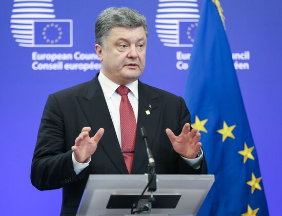 Petro Poroshenko visits Brussels