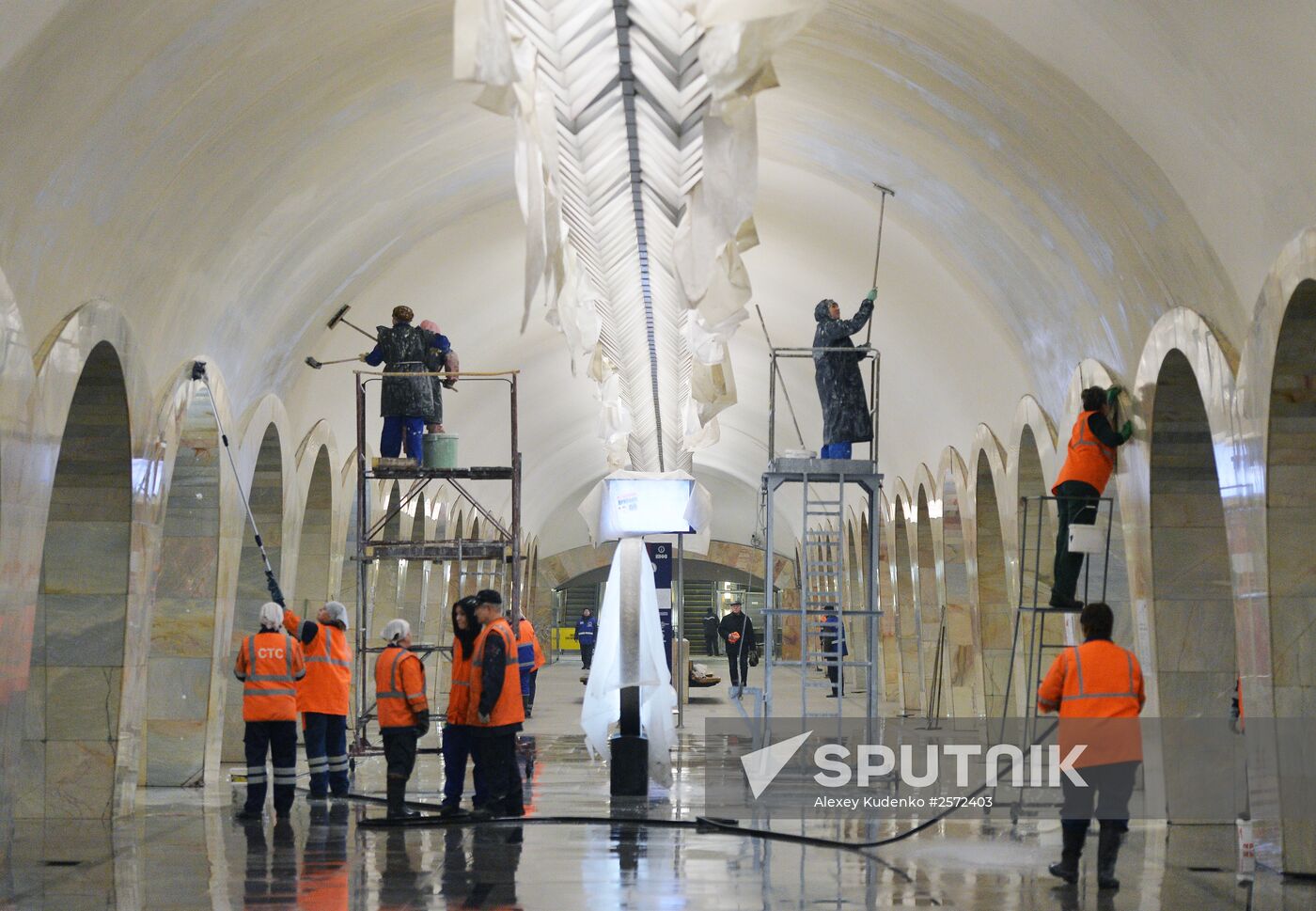 Moscow's Tagansko-Krasnopresnenskaya metro line undergoes repairs