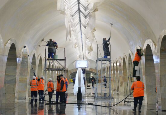 Moscow's Tagansko-Krasnopresnenskaya metro line undergoes repairs