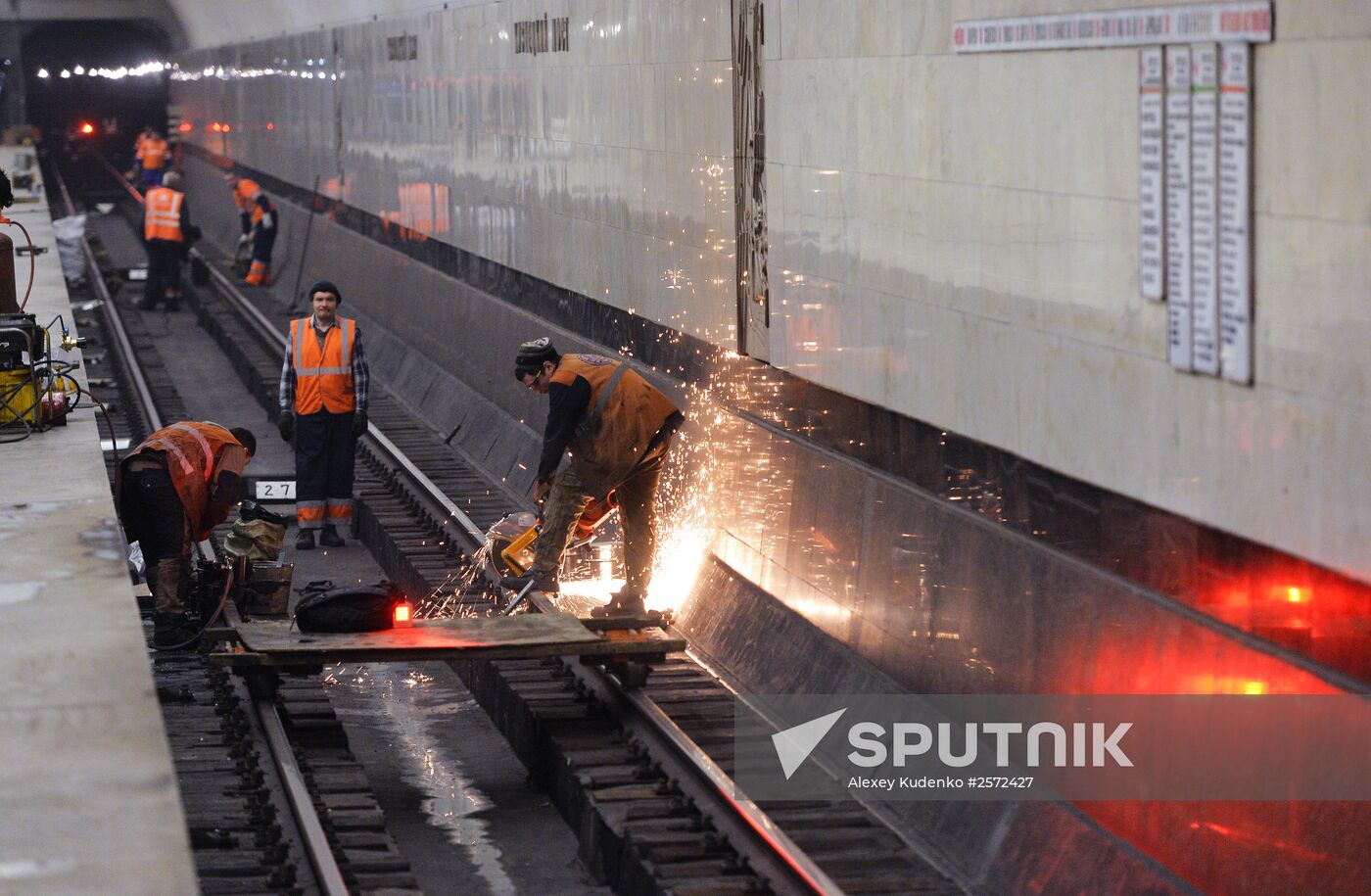 Moscow's Tagansko-Krasnopresnenskaya metro line undergoes repairs