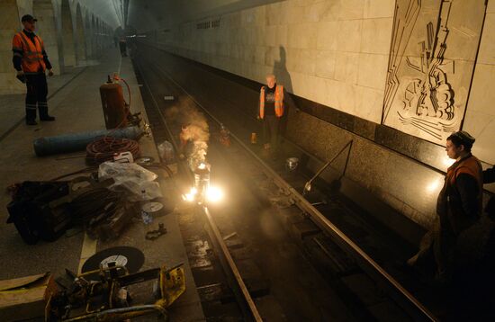 Moscow's Tagansko-Krasnopresnenskaya metro line undergoes repairs