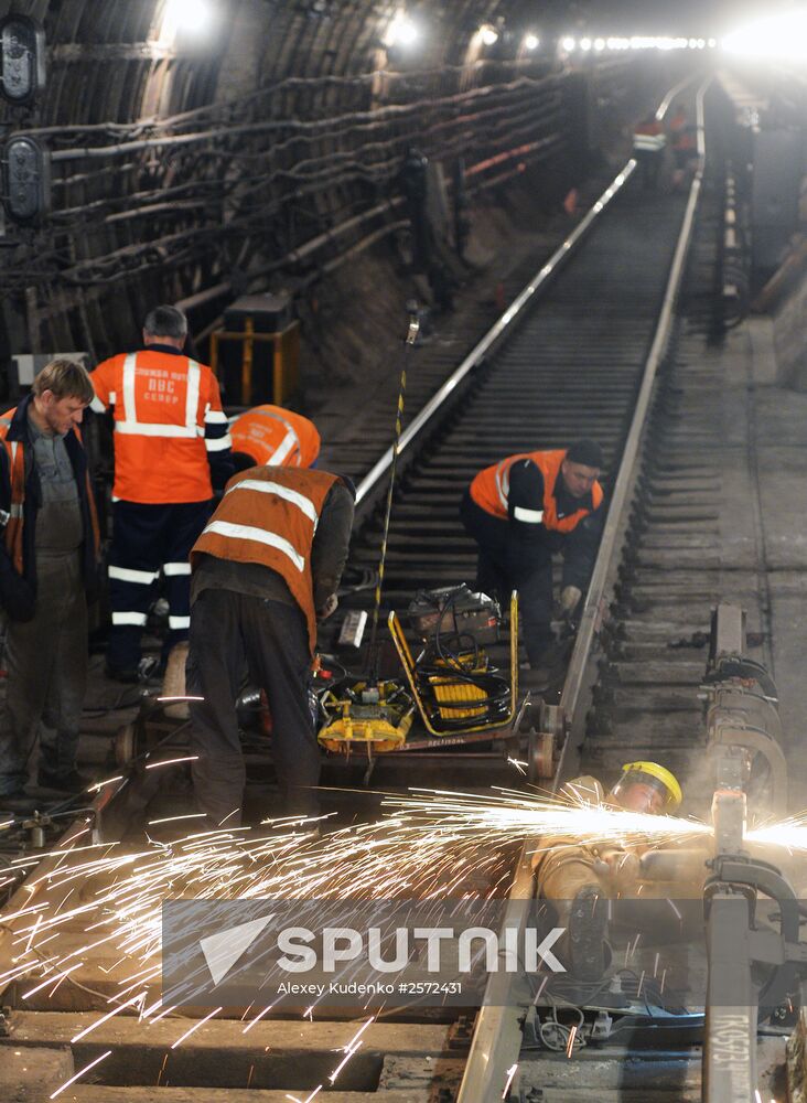 Moscow's Tagansko-Krasnopresnenskaya metro line undergoes repairs