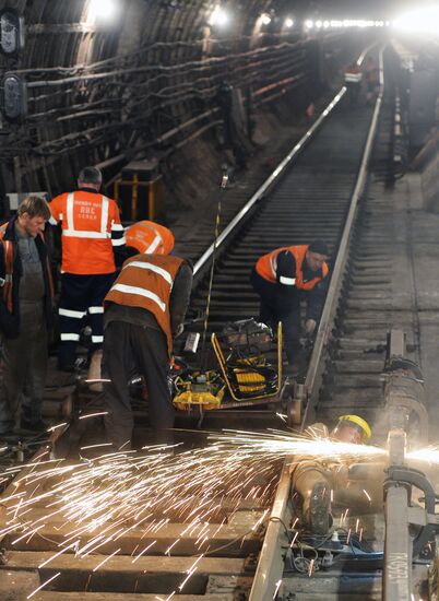 Moscow's Tagansko-Krasnopresnenskaya metro line undergoes repairs