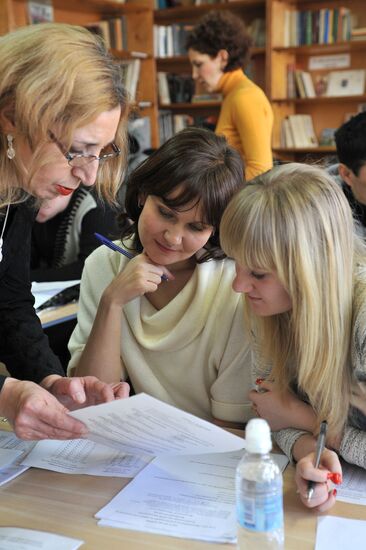 Labor migrants testing center in Rostov-on-Don