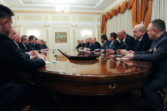 President Vladimir Putin's meeting with representatives of veterans' organizations