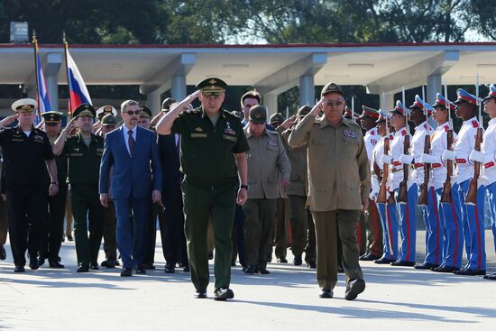 Russian Defense Minister Sergei Shoigu's official visit to Cuba