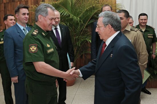 Russian Defense Minister Sergei Shoigu's official visit to Cuba