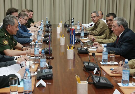 Russian Defense Minister Sergei Shoigu's official visit to Cuba
