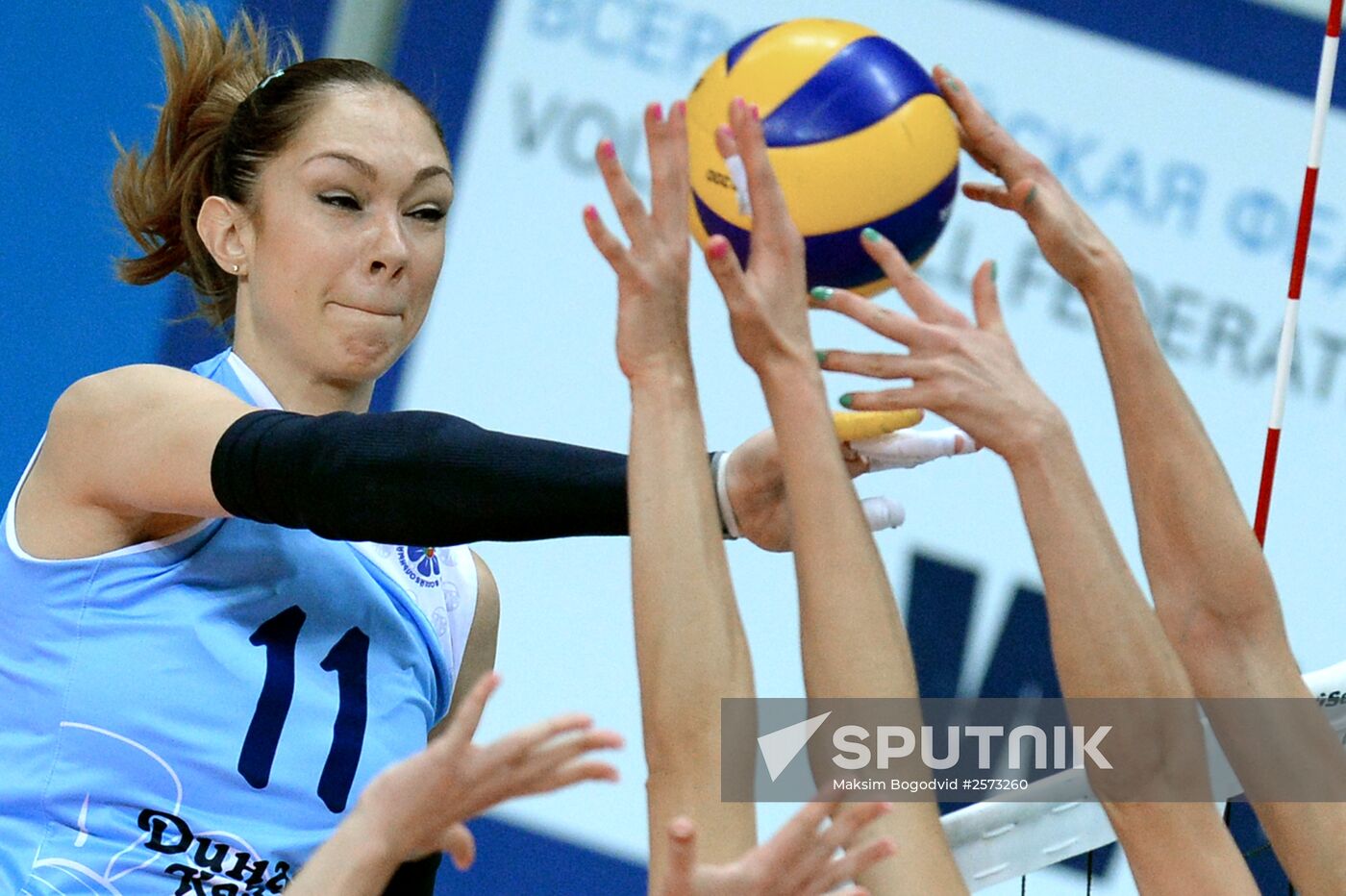 Russian Women's Volleyball Super League. Dynamo Kazan vs. Dynamo Moscow