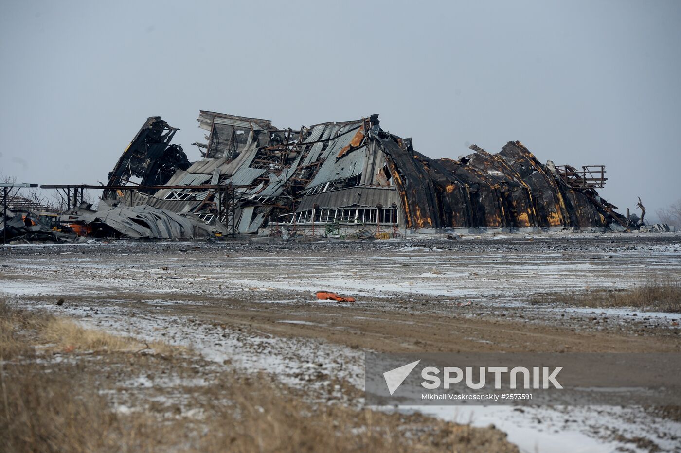 Destroyed airport in Donetsk