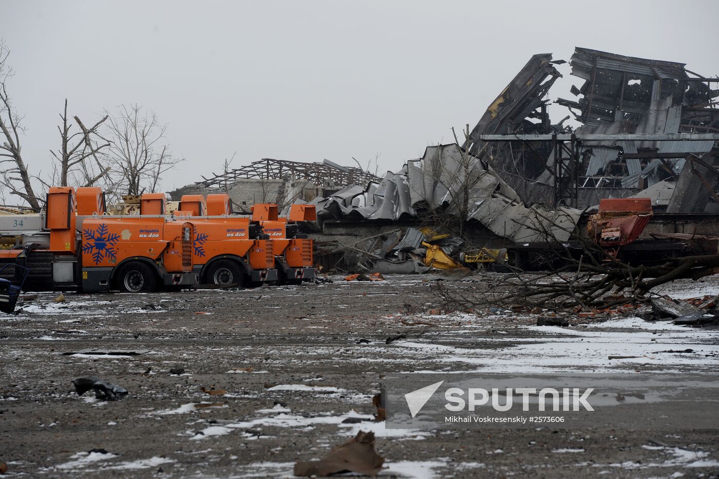 Destroyed airport in Donetsk
