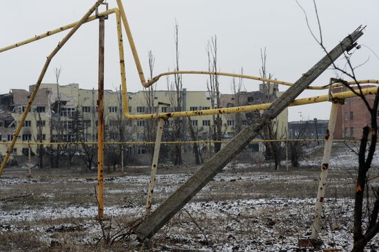 Destroyed airport in Donetsk