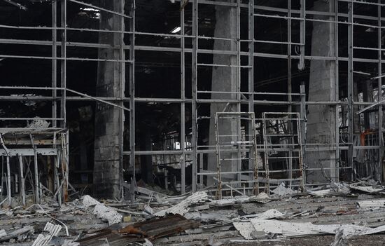 Destroyed airport in Donetsk