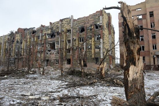 Destroyed airport in Donetsk