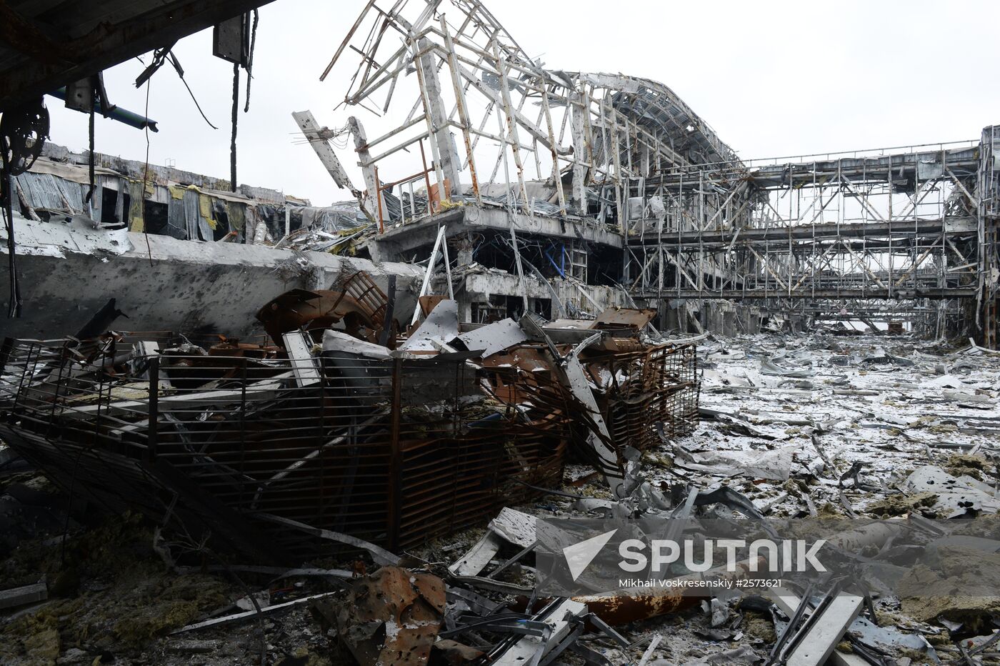 Destroyed airport in Donetsk