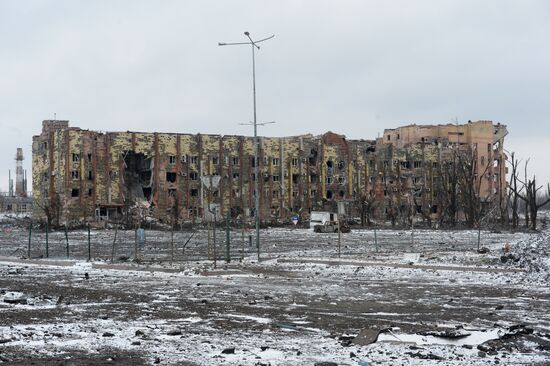 Destroyed airport in Donetsk
