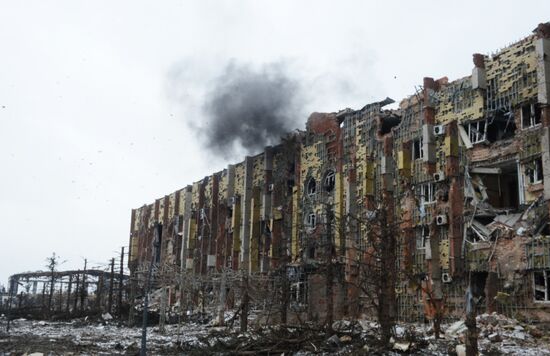 Destroyed airport in Donetsk