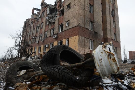 Destroyed airport in Donetsk