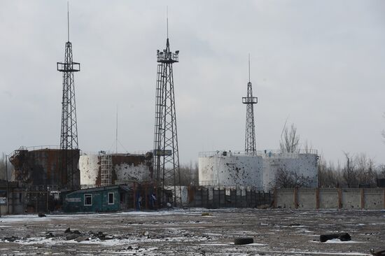 Destroyed airport in Donetsk