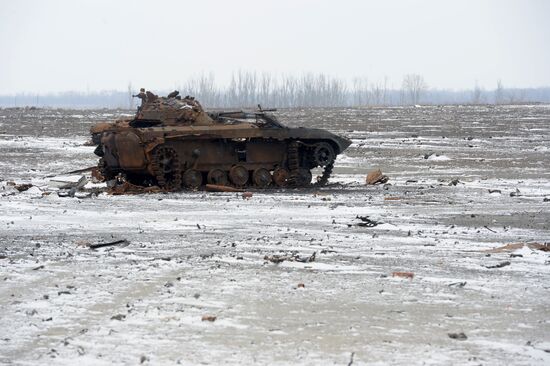 Destroyed airport in Donetsk