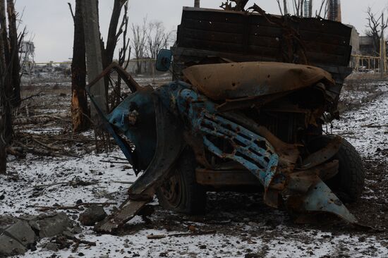Destroyed airport in Donetsk