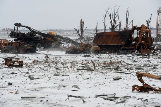 Destroyed airport in Donetsk