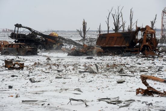 Destroyed airport in Donetsk