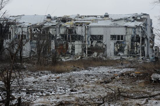 Destroyed airport in Donetsk