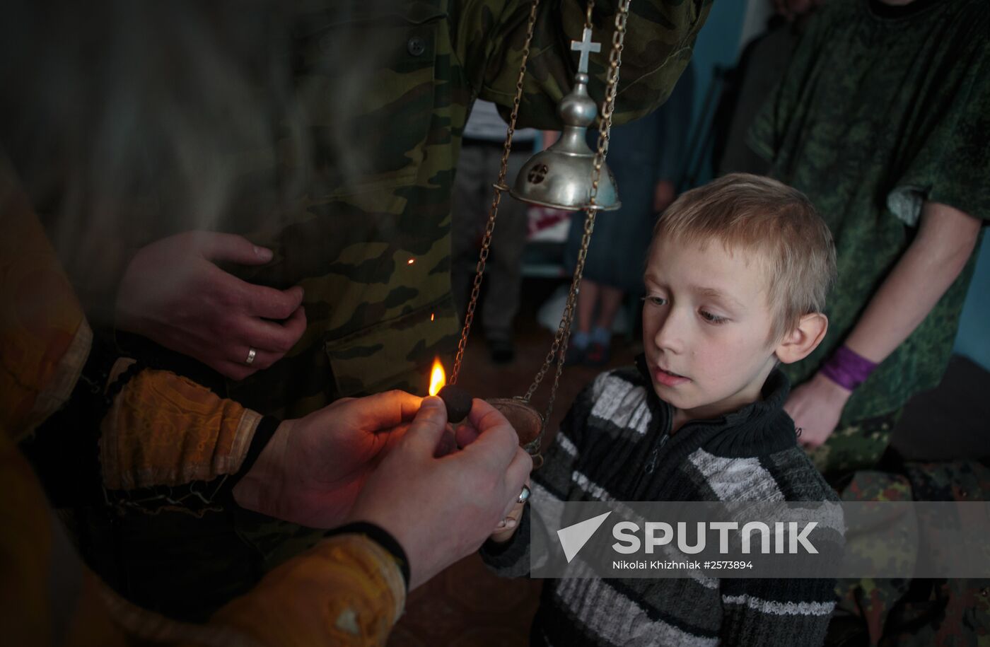 DPR militiamen in Gorlovka hospital