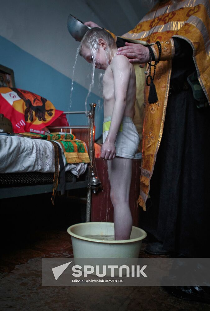DPR militiamen in Gorlovka hospital